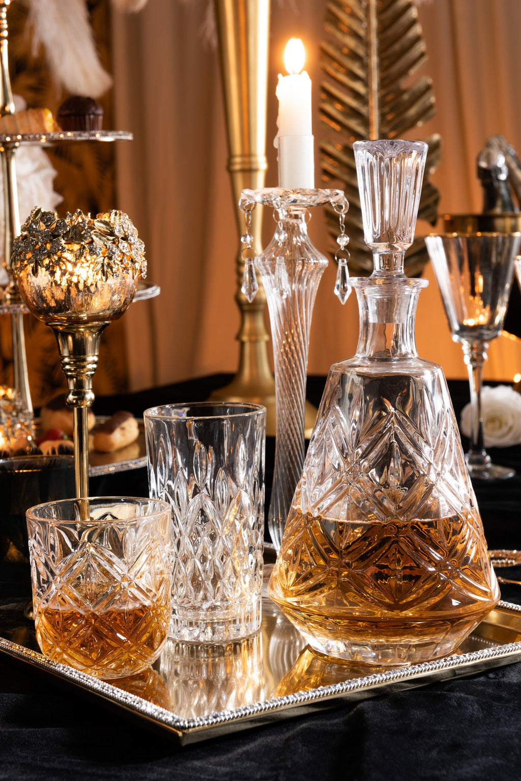 J-Line karaf Anna - karaf karaf - glas - transparant