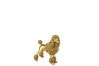 J-Line figuur Poedel Staand - polyresin - goud - M