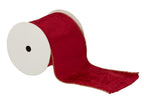 J-Line lint - fluweel - rood