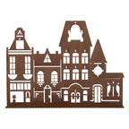 Decoratie Beeld Huis 29x5x21 cm Bruin Metaal