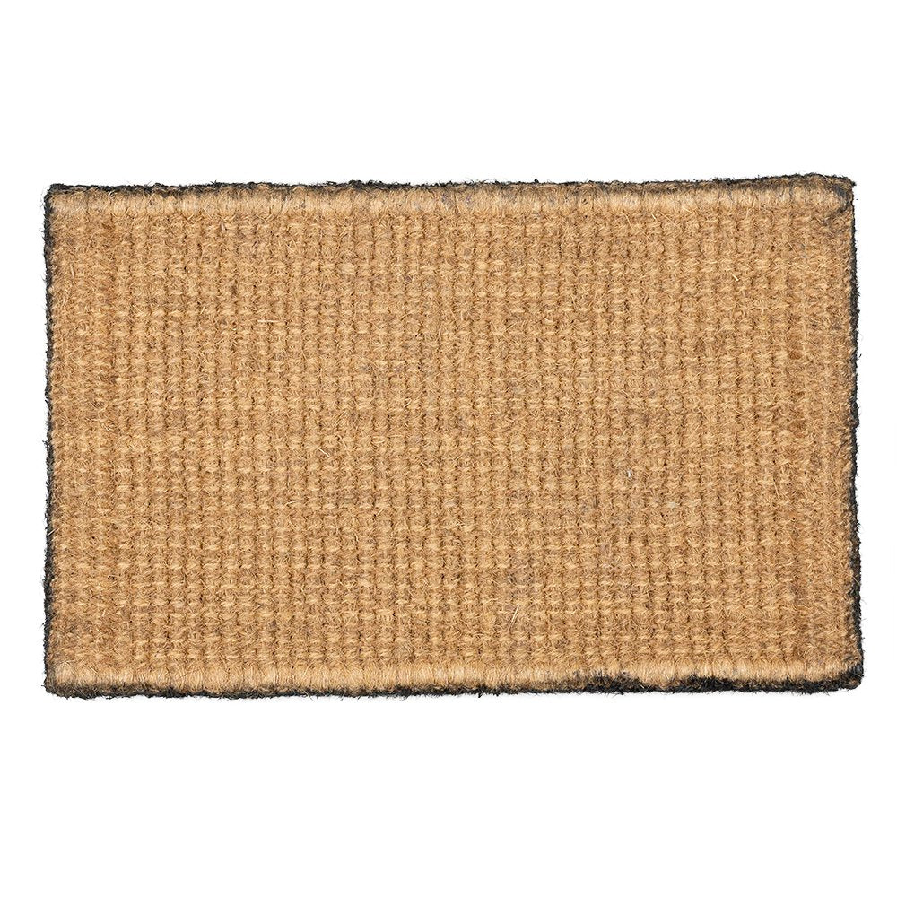 Kokosmat handgeweven 3 katten zwart 75cm