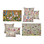 Kokosmat handgeweven wilde bloemen 75cm
