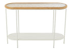 J-Line Console Mati Sparhout/Metaal Naturel/Wit