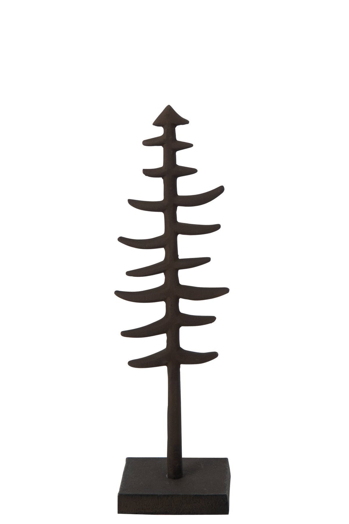 J-Line decoratie kerstboom - aluminium - donkerbruin - L