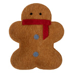 Decoratie schaal Gingerbread man 19x16x4 cm Bruin Vilt