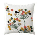 Gebloemde decoratieve kussenhoes - 100% katoen - 1st