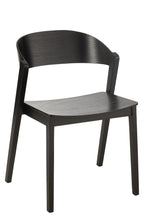 J-Line Stoel Laga Eikhout/Multiplex Zwart
