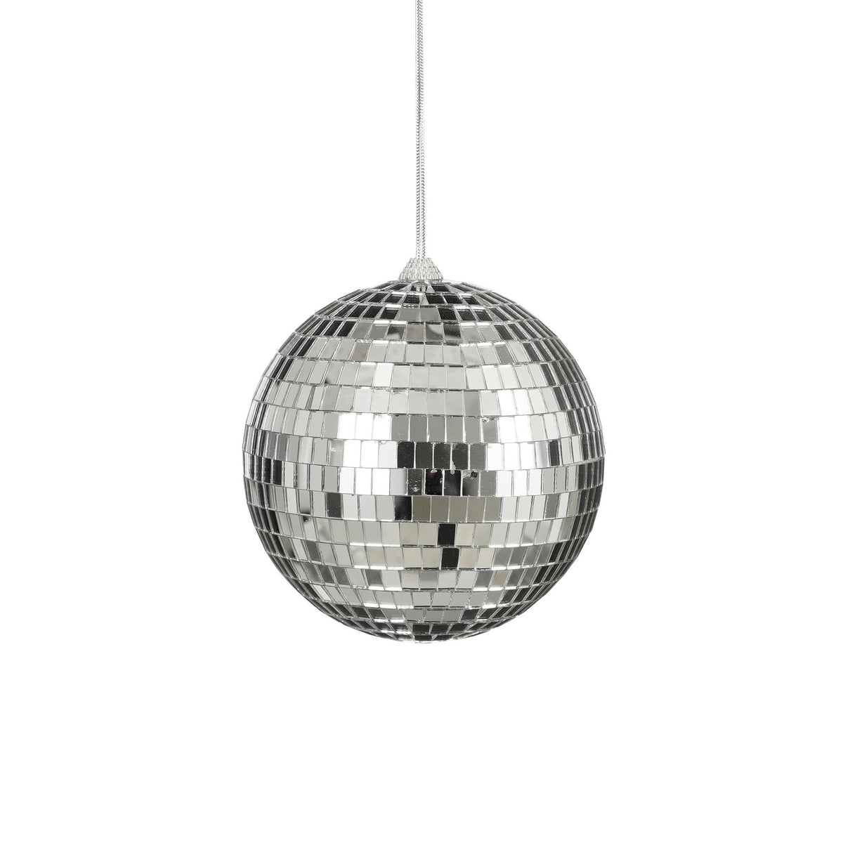 Ornament spiegel bal zilver