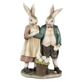 Beeld Konijn 26 cm Bruin Polyresin Paasdecoratie
