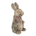 Decoratie Beeld Konijn 41 cm Grijs Bruin Magnesium (MGO)