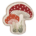 Sierkussen Paddenstoel 40x38x4 cm Beige Polyester Paddenstoelen