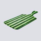 Artisano Platter Hand Groot 45x23 Groene Strepen