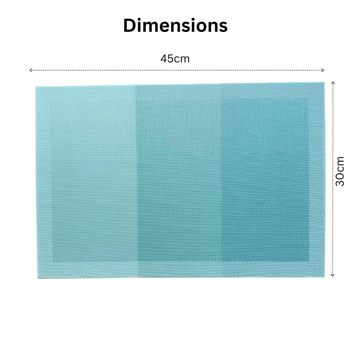 Geweven PVC eetplacemats – hittebestendig, antislip – set van 4