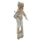 Beeld Kind 19 cm Roze Wit Kunststof