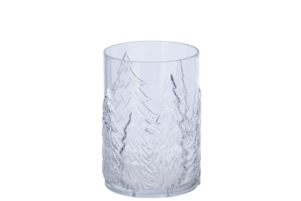 J-Line Vaas boom - glas - transparant - small