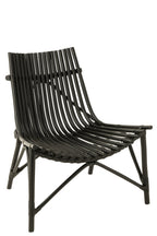 J-Line stoel Rotan - jute - zwart