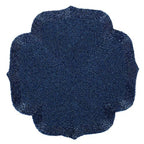 Placemat met kralen – glazen kraal, Marokkaans patroon – 30 cm rond