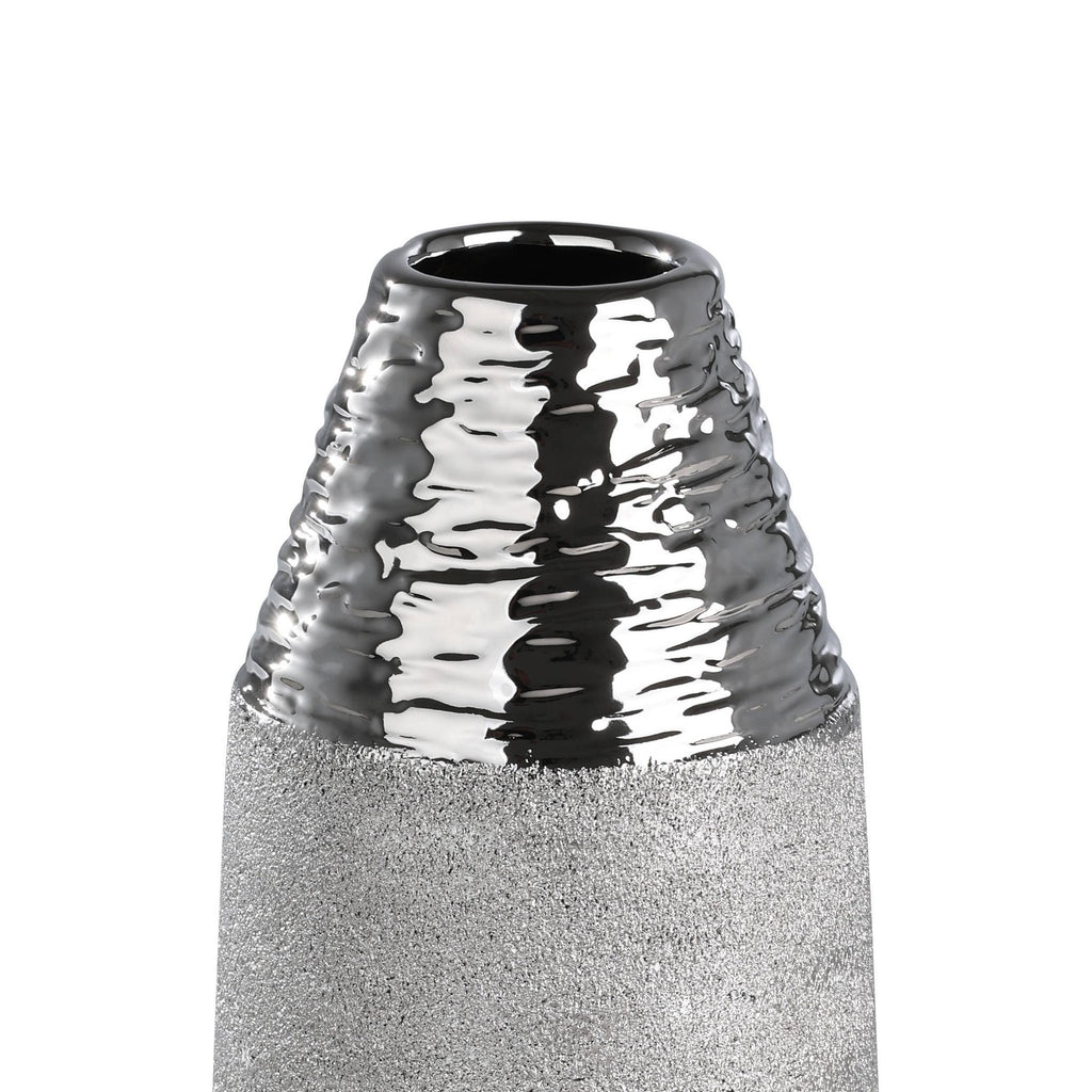 Vaas Aramberri Zilver 12x35 cm