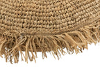 J-Line kussen Rond Raffia - jute - naturel