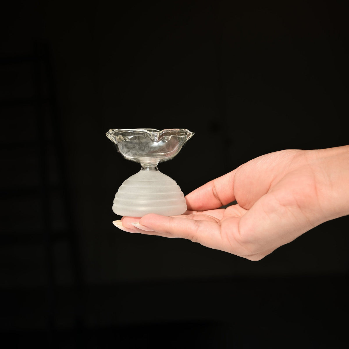Glazen theelichthouder - Modern Diya-ontwerp