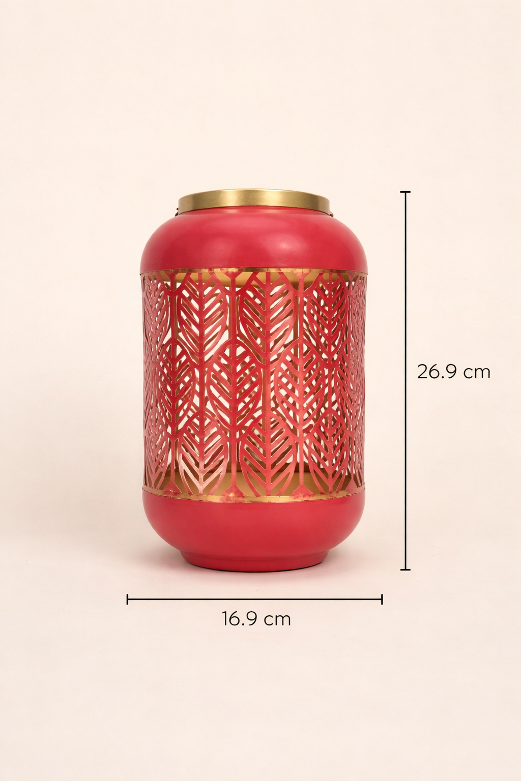 Ronde ijzeren lantaarn - Scroll Work Design - Tafelblad en hangend decor