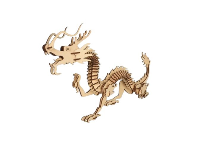 Houten draak bouwpakket DIY 3D Puzzel