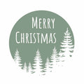Etiketten – Merry Christmas – Olijf Groen – 250 Stuks