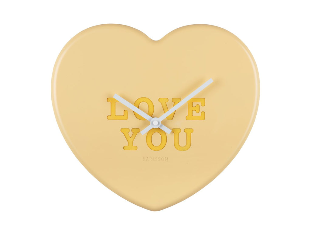 Wandklok Hart Snoep