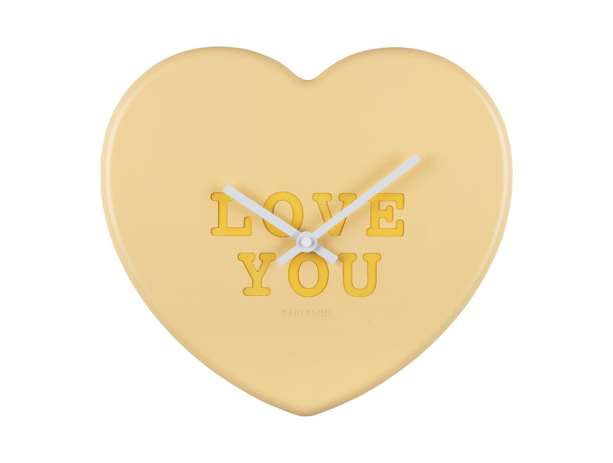 Wandklok Hart Snoep