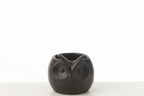 J-Line bloempot Uil - porselein - zwart - small - Ø 11 cm