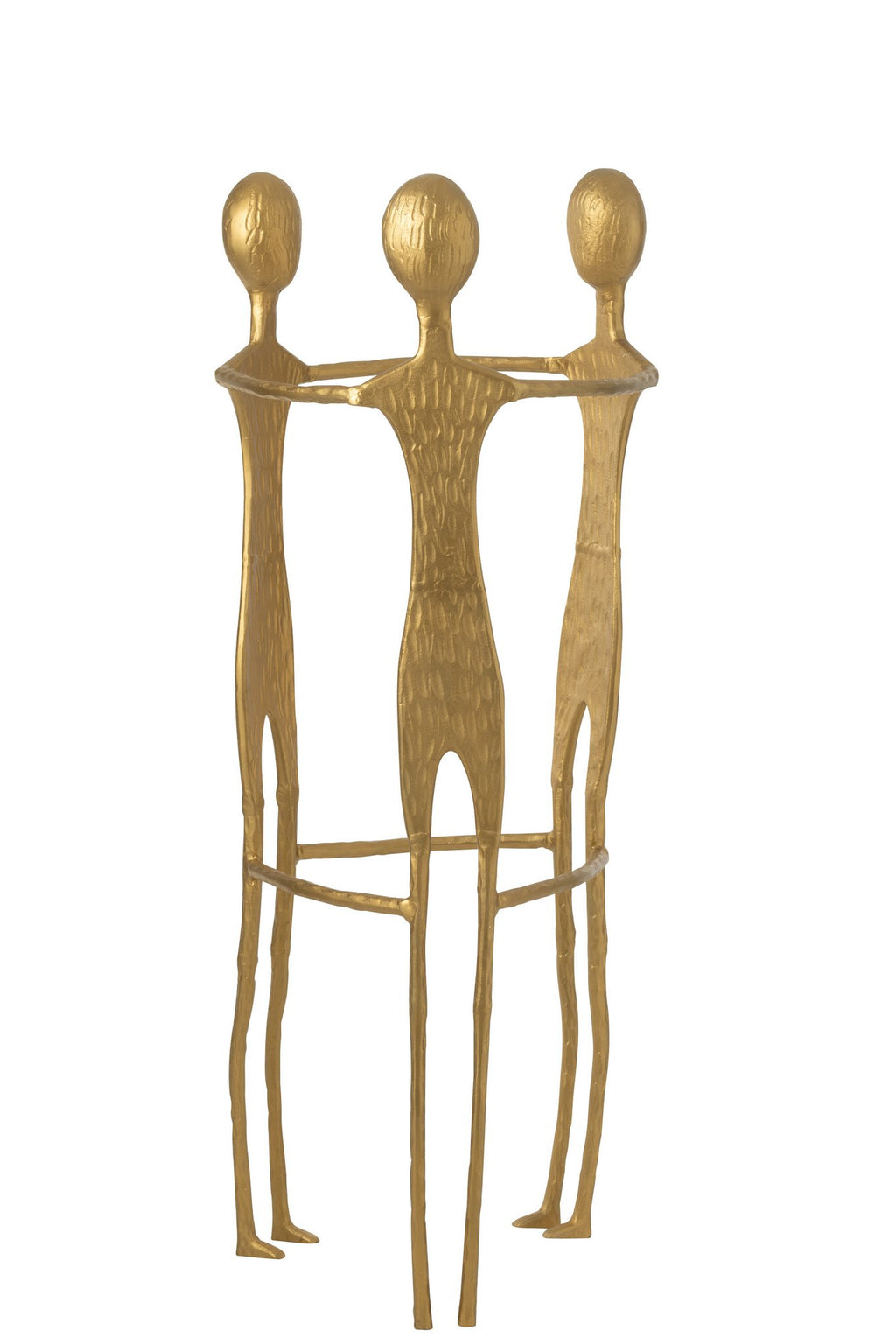 J-Line figuur 3 Men - aluminium - goud
