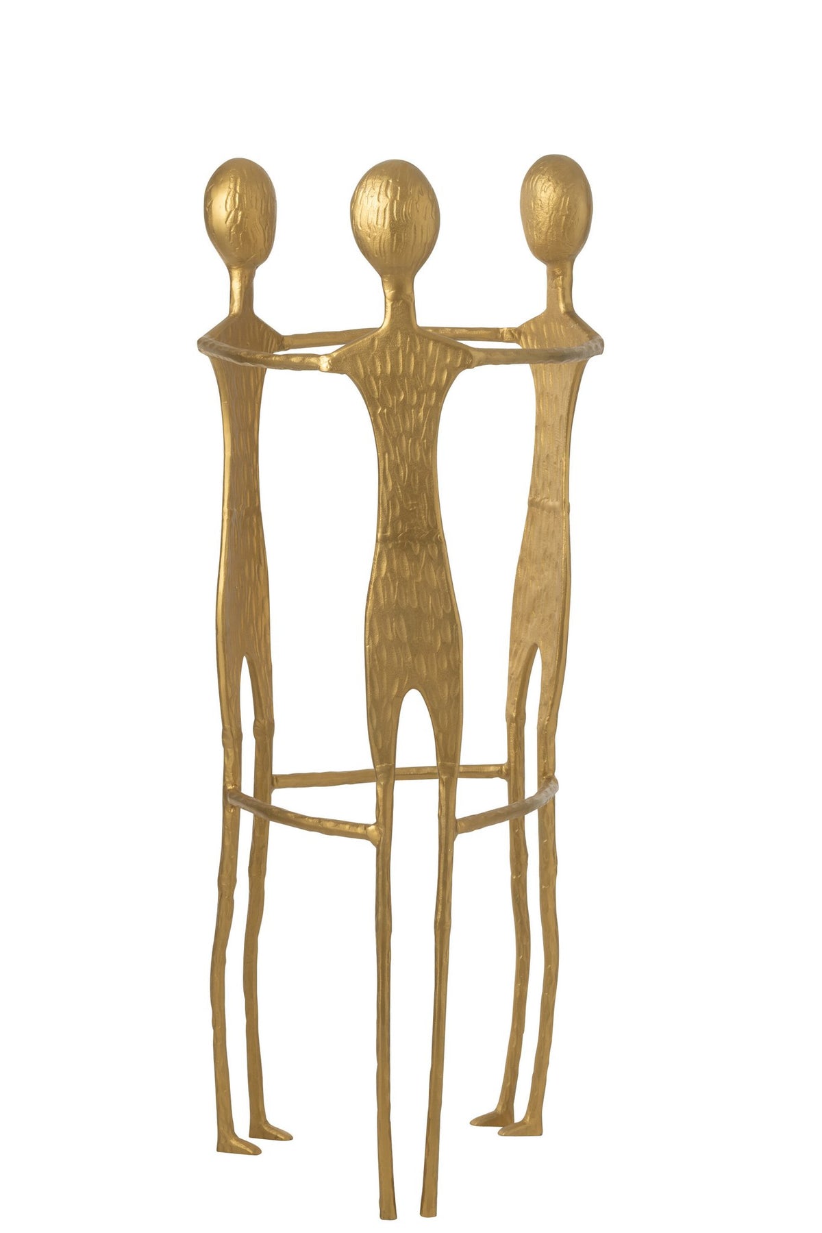 J-Line figuur 3 Men - aluminium - goud