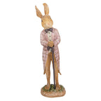 Beeld Konijn 21 cm Bruin Polyresin Paasdecoratie