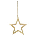 Hanger ster mangohout 60x60x3cm naturel