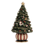 Muziekdoos Kerstboom Ø 13x23 cm Groen Kunststof