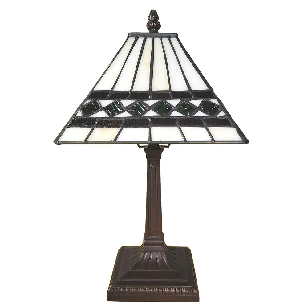 Tiffany Tafellamp 20x20x34 cm Beige Polyresin Tiffany Bureaulamp
