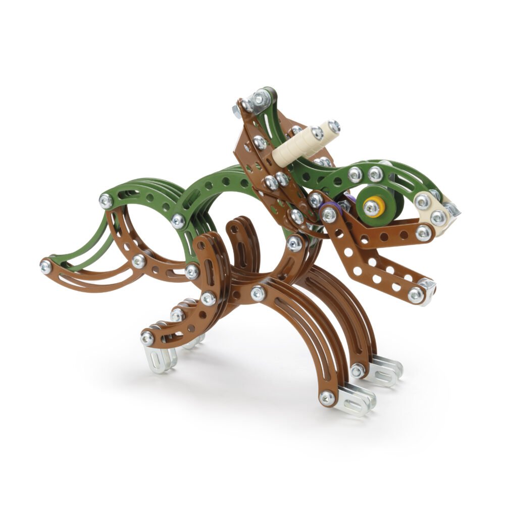 Constructieset DIY Dino Triceratops- metaal