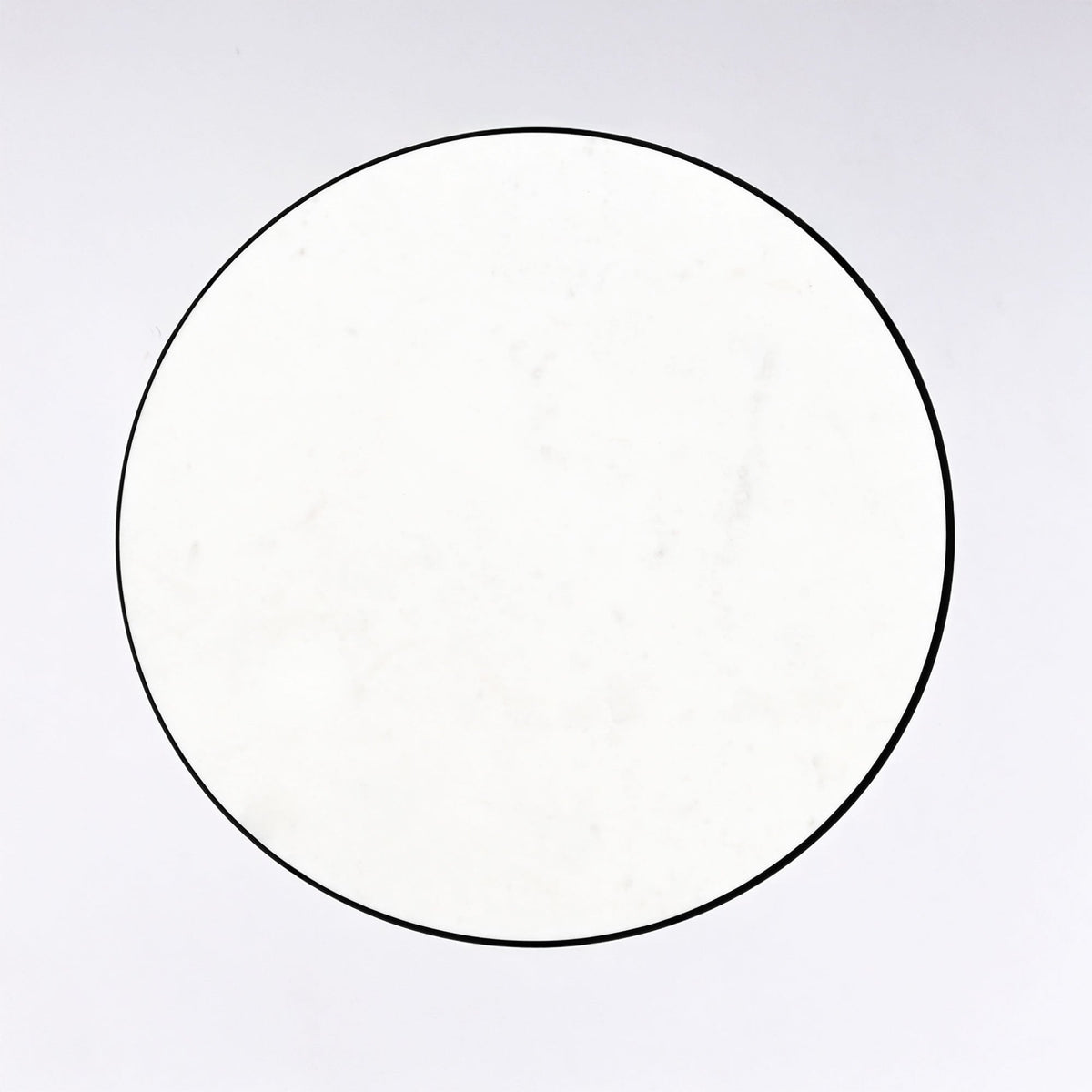Ronde marmeren kegeltafel - Zwart metaal - Eigentijdse stijl