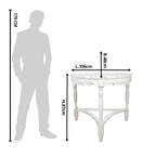 Sidetable 106x48x87 cm Wit Hout Wandtafel