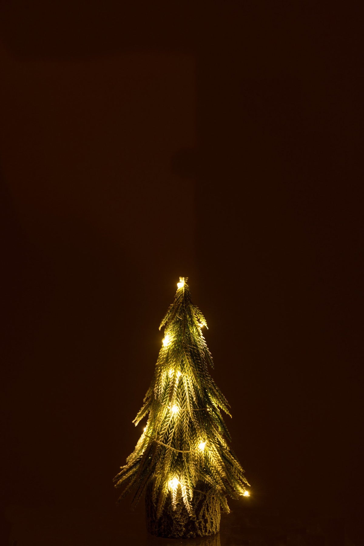 J-Line Kerstboom A+Led Kunststof Sneeuw Groen Small