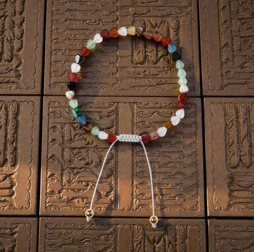 Dames armband Mix 4 mm hartjes