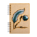 Duurzaam Houten Notitieboek – Komoni – Ink-Feather – Gerecycled papier – Navulbaar