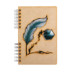 Duurzaam Houten Notitieboek – Komoni – Ink-Feather – Gerecycled papier – Navulbaar