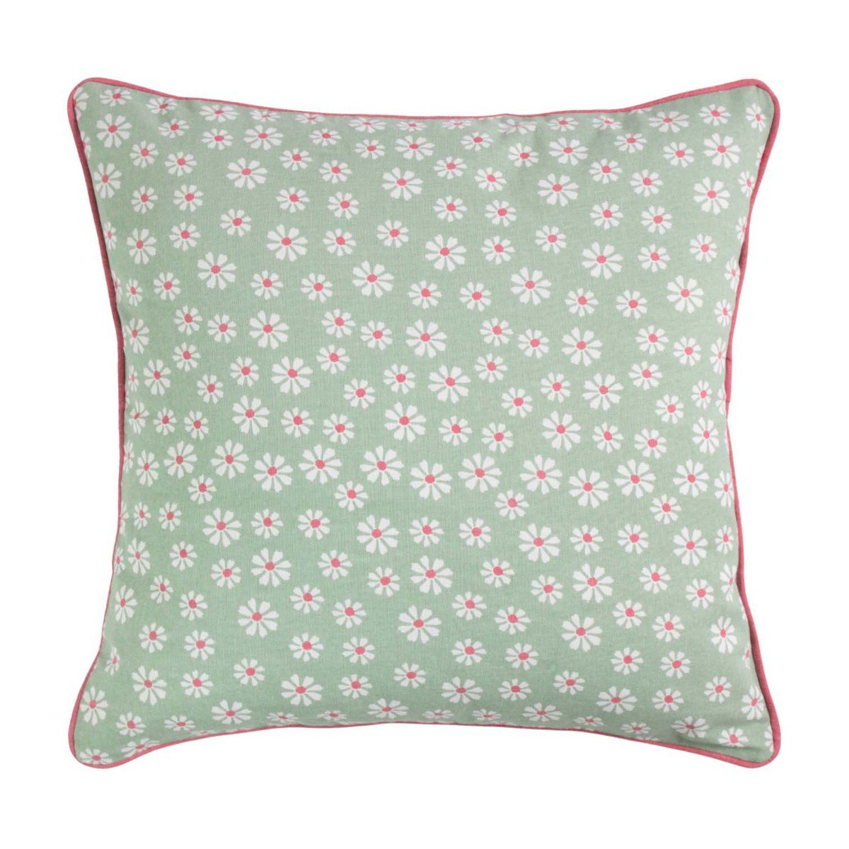 Daisy Flowers Kussen groen 50x50cm