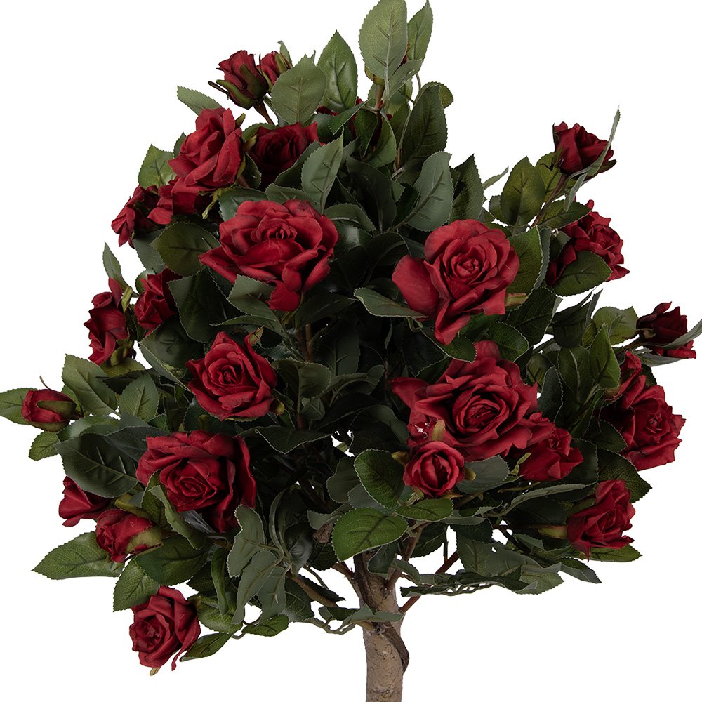 Kunstplant Roos 120 cm Rood Kunststof