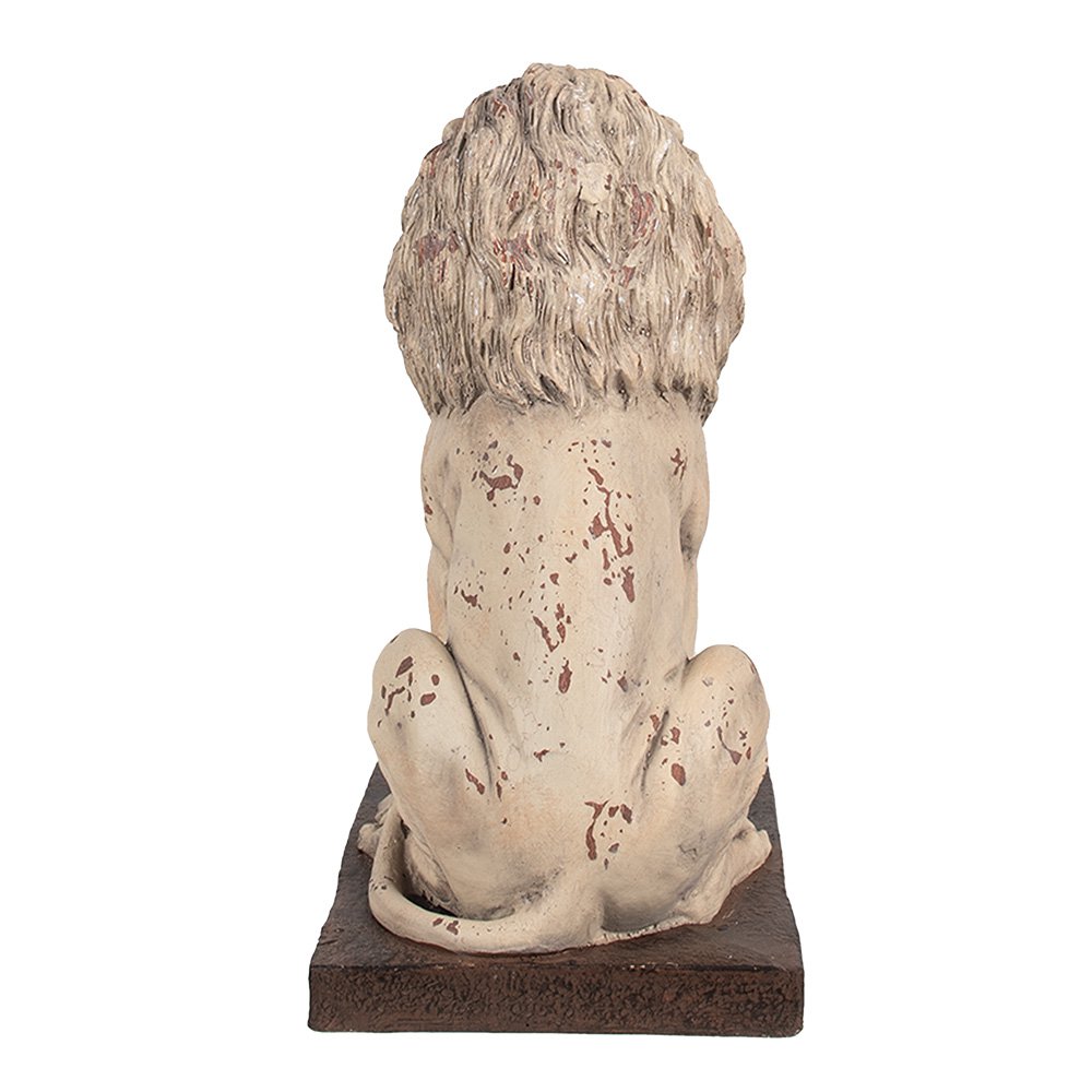Decoratie Beeld Leeuw 30x23x45 cm Beige Bruin Magnesium (MGO)