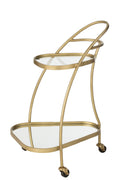 J-Line trolley Driehoekig - metaal/spiegel - goud