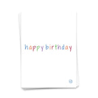 Happy Birthday Smiley - Postkarte 10er set
