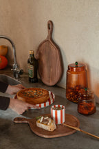 J-Line Voorraadpotten - glas - oranje/warmgeel - set van 3