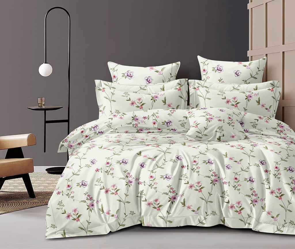 Elastisch hoeslakenset - Glace Cotton Bedrukt - Kingsize, 3-delig (72"x78")